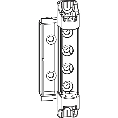 Maco Multi Cuscinetto A Forbice Dt160 Universale, Attacco Per Finestre In Legno, Aria Piegata 12/20 Mm, Battente 18 Mm, Portata 160 Kg, Acciaio Zincat