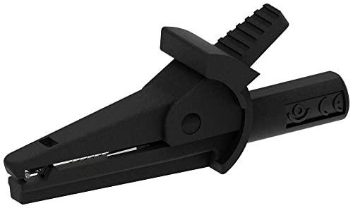 Electro Pjp 5002-Iec-D4-Cd1-N - Morsetto A Coccodrillo Nero, Portata Massima Di Bloccaggio: 9 Mm, Lunghezza: 51 Mm, 1 Pezzo