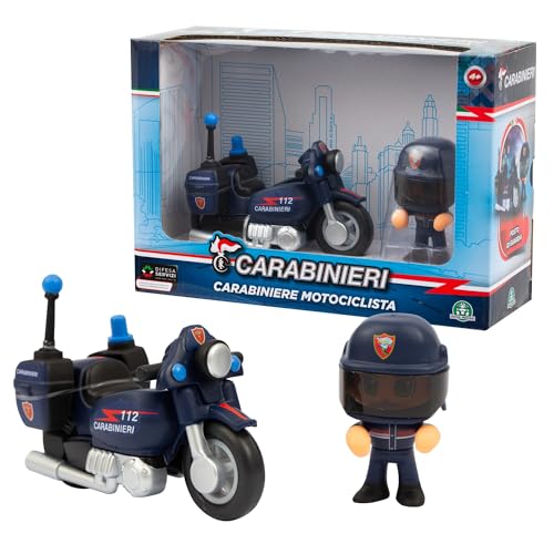 Giochi Preziosi Carabinieri - Set Composto Da Mini Moto E Mini Action Hero Alto 7 Cm Con Divisa Dei Carabinieri Del Nucleo Operativo E Radiomobile, Pe