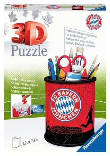 Ravensburger 11215 – Portaoggetti Conpuzzle 3D Con Fc Bayern (Versione Tedesca)