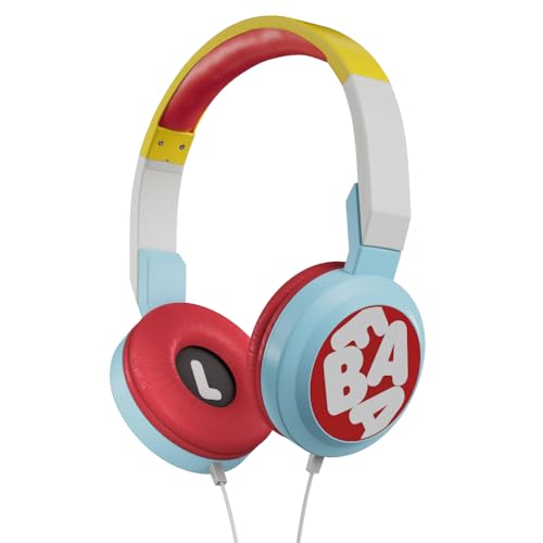 Faba Cuffie Con Cavo Regolabili Per Bambini 3-10 Anni, Limitazione Del Suono A 85Db, Pieghevoli
