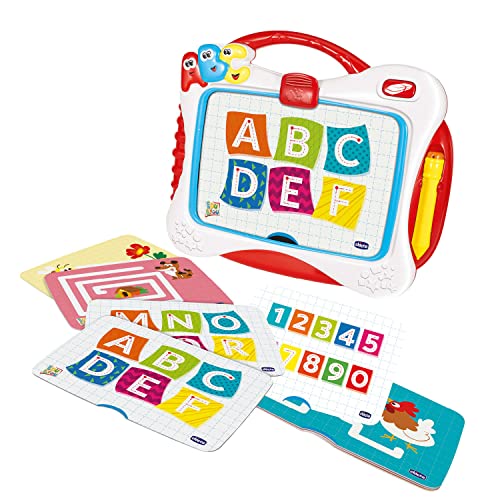 Chicco Lavagna Leggi & Scrivi, Cancellabile Con Schermo Lcd E Set Di Carte, Esercizi Di Pre-Scrittura E Disegno Libero, Giochi Educativi 2 - 6 Anni
