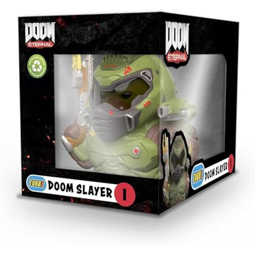 Tubbz Statuina Di Anatra In Vinile Da Collezione Doom Slayer, Edizione In Scatola, Prodotto Ufficiale Doom - Tv, Film E Videogiochi