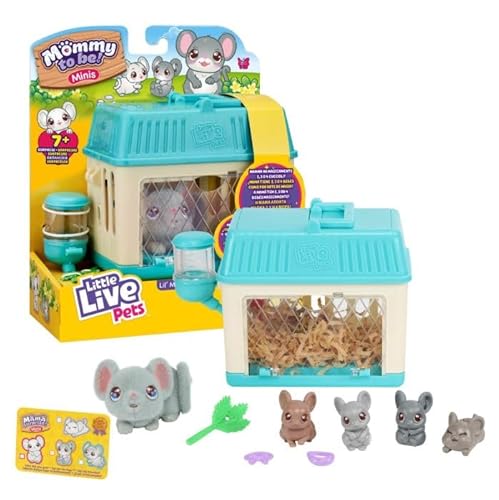 Giochi Preziosi Live Pets Mommy To Be Mini - Versione Topolini, Accudisci Mamma Topolina, Dagli Da Mangiare E Da Bere E Lei Partorirà Da 2 A 4 Cucciol