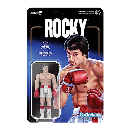 Super7 Rocky Reaction - Statuetta Rocky Balboa, 10 Cm