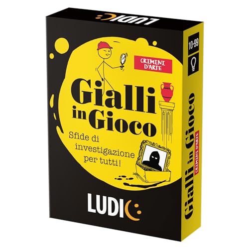 Ludic Gialli In Gioco Crimini D'Arte Sfide Di Investigazione Per Tutti It58783 Gioco Di Società Formato Viaggio Per 2+ Giocatori