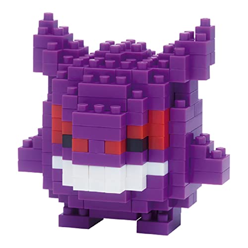 Bandai - Nanoblock - Gengar - Pokémon - Mini Statuina In Mattoncini - Gioco Di Costruzione - Kit Di Costruzione Per La Figura Di Pokémon Gengar In Sti