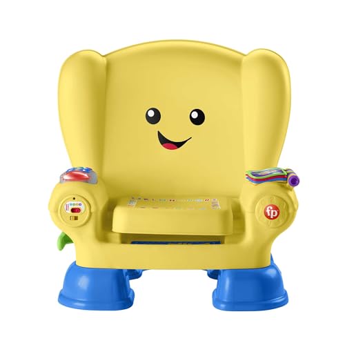 Fisher-Price La Poltroncina Di Cagnolino, Seggiolina Educativa Per Imparare Suoni, Musica E Frasi, Giocattolo Per Bambini Di 12 + Mesi, Giallo Version