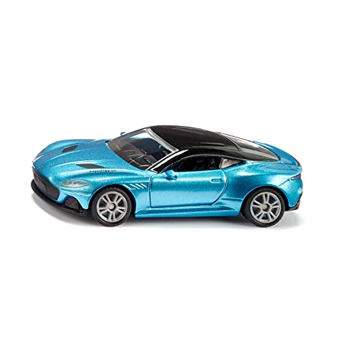 Siku 1582, Aston Martin Dbs Superleggera, Auto Giocattolo, Metallo E Plastica, Blu, Portiere Apribili, Cerchioni Sportivi Con Ruote In Gomma