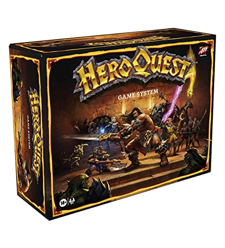 Hasbro Gaming Avalon Hill Heroquest Game System, Fantasy Miniature Dungeon Crawler Gioco Di Avventura Da Tavolo, Età 14 E 2-5 Giocatori