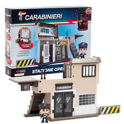 Giochi Preziosi Carabinieri - Set Della Stazione Operativa Dei Carabinieri Su 2 Livelli E Tante Aree Gioco, Include Action Hero Carabiniere Da 7 Cm, P