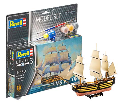 Revell Revell-65819 65819 Hms Victory-Modellino Di Nave In Scala 1:1200, Medio, Rv65819
