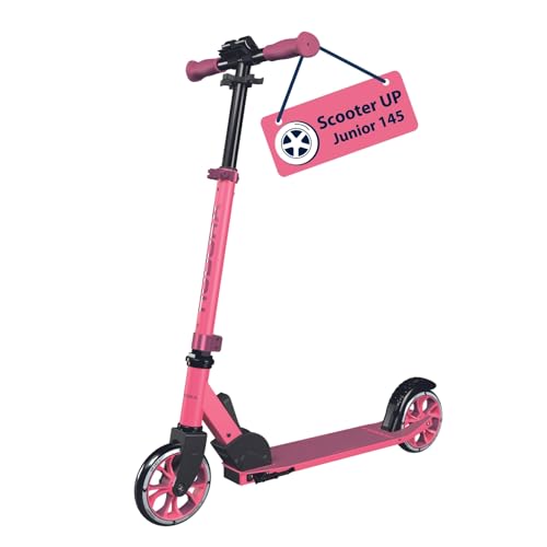 Hudora Monopattino Up 145 Junior - Monopattino Per Bambini Dai 3 Anni Sicuro E Di Qualità - Monopattino Pieghevole Con Rotelle Da 145 Mm - Monopattino