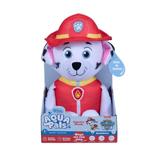 Wahu - Aqua Pals - Marshall Paw Patrol - Giocattolo Di Peluche Acquatico Per Bambini Da 2 Anni In Su - Asciugatura Rapida - Peluche Impermeabile - Gio