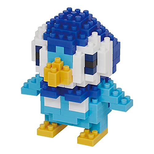 Bandai - Nanoblock - Piplup - Pokémon - Mini Statuina In Mattoncini - Gioco Di Costruzione - Kit Di Costruzione Per La Figura Di Pokémon Piplup In Sti