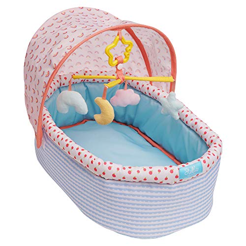 Manhattan Toy Stella Collection - Culla Morbida Con Tettuccio Rimovibile E Mobile, Per Bambole Da 30,48 Cm A 38,1 Cm