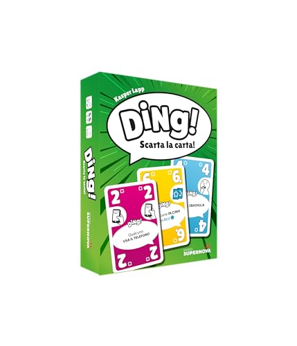 Studio Supernova - Ding - Gioco Di Carte, Party Game Con Tanta Iterazione Sociale, 2-7 Giocatori, 8+, Edizione In Italiano