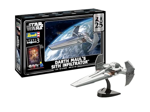 Revell 05638 Set Regalo Infiltratore Sith Di Darth Maul: Ep1 25Th 1:120 Scala 1:120 Kit Modello In Plastica Non Costruita/Non Verniciata Con Accessori
