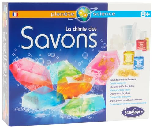 Sentosphère- Kit Scientifico La Chimica Dei Saponi, Colore Blu, 20.5 X 6.3 X 25Cm, 2804