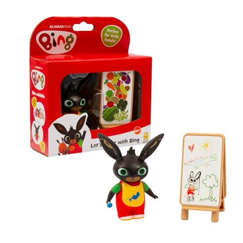 Giochi Preziosi Bing, Set Composto Da Bing Personaggio Articolato Con Accessorio A Tema Pittore Compatibile Con Altri Set Della Linea, Per Bambini A P