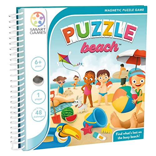 Smart Games - Puzzle Beach, Magnetic Puzzle Game With 48 Challenges, 6+ Years