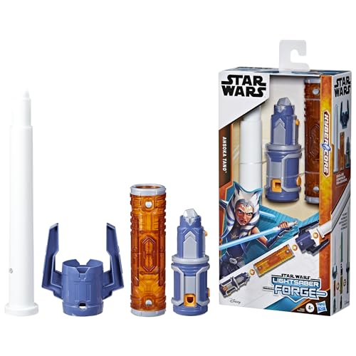 Star Wars Hasbro Lightsaber Forge Kyber Core, Spada Laser Bianca Personalizzabile Di Ahsoka Tano