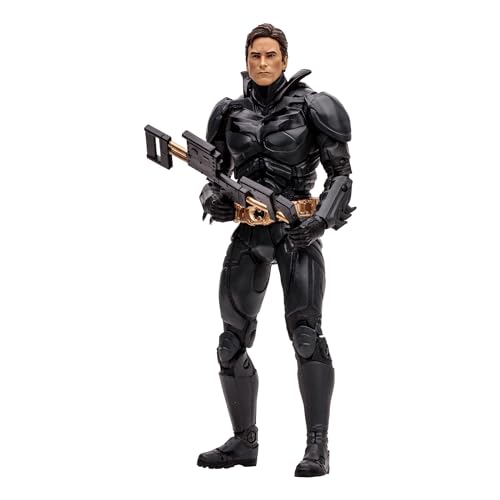 Dc Multiverse Action Figure Batman (The Dark Knight) Con Attrezzatura Da Paracadutismo, Da Collezione Altamente Dettagliata Per Fan E Collezionisti