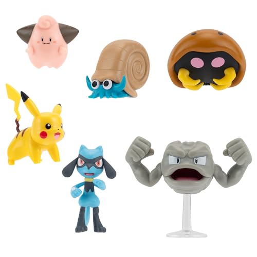 Jazwares Pokémon Pack 6 Figurines Battle Figure Set 7