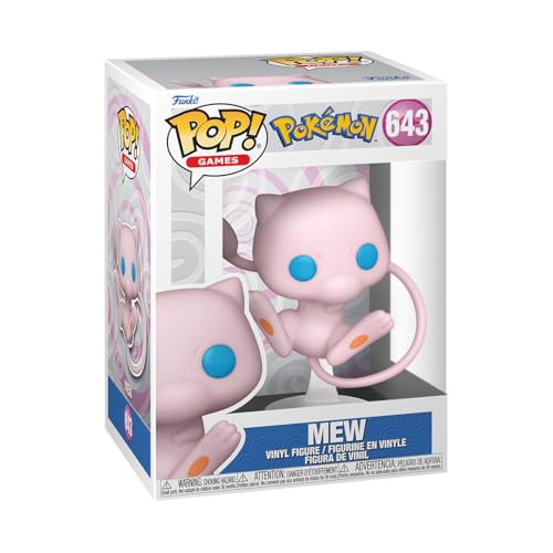 Funko Pop! Games: Pokemon - Mew - Figura In Vinile Da Collezione - Idea Regalo - Merchandising Ufficiale - Giocattoli Per Bambini E Adulti - Video Gam