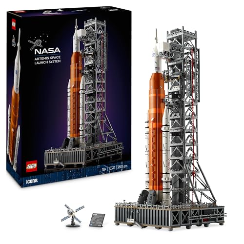 Lego Icons Sistema Di Lancio Spaziale Nasa Artemis, Modellino Da Costruire Di Razzo Con Stadi Separabili, Torre Di Lancio E Modulo Orion, Idea Regalo