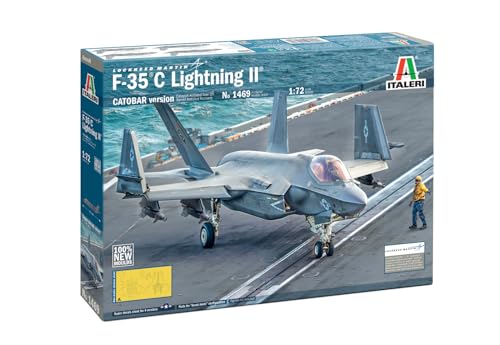 Italeri 1469 1:72 F-35C Lightning Ii – Modellismo, Kit Da Costruzione, Modello Da Pavimento, Artigianato, Hobby, Incollaggio, Kit Di Costruzione In Pl