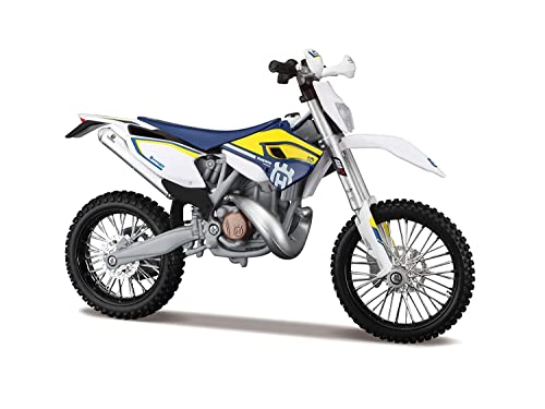 Maisto Husqvarna Fe501 Motorbike-1:12 Scale-Incredibly Detailed Die-Cast Replica Collectible Motorcycle Model Moto, Colore Giallo, Small, M32706
