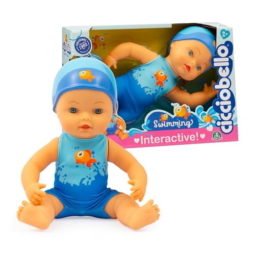 Cicciobello Swimming Nuota Davvero A Stile Libero E Indossa Un Costumino Colorato Con Cuffia Abbinata, Per Bambini A Partire Dai 2 Anni, Giochi Prezio