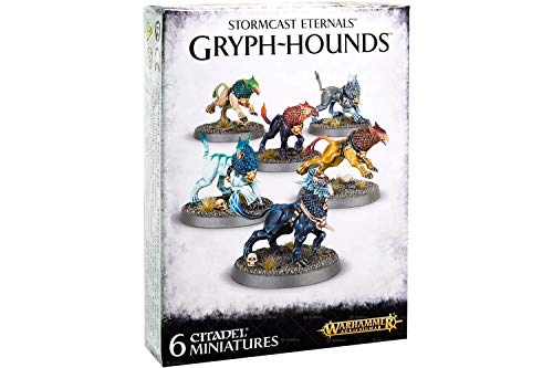 Games Workshop 99911100000 In Stormcast Eternals Gryph-Hounds, Nero