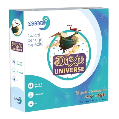 Asmodee: Dixit Universe Access+, Gioco Da Tavolo Che Stimola Le Funzioni Cognitive, 1-4 Giocatori, 8+ Anni, Edizione In Italiano