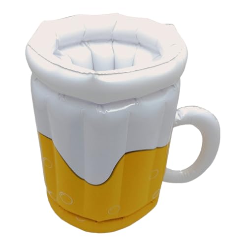 Mad Monkey- Soffiare Il Secchio Della Birra, Colore Giallo, Bianco, 42 Cm Groß, 2000009