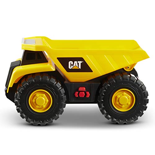 Caterpillar Tough Machines Camion Della Spazzatura Veicolo Da Costruzione, Colore Giallo, Nero, 82285