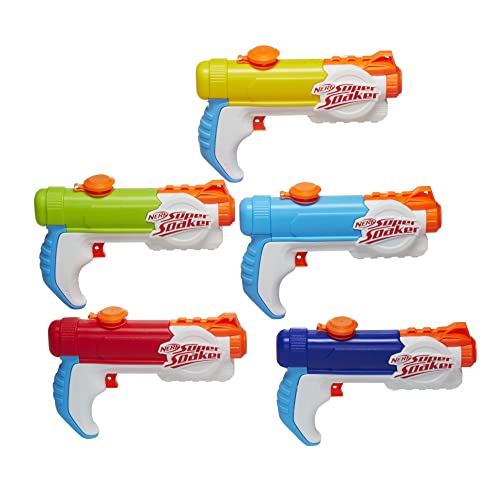 Super Soaker, Multiconfezione Piranha, Include 5 Soaker Piranha, Divertente Per Bambini E Adulti (In Esclusiva Per Amazon)