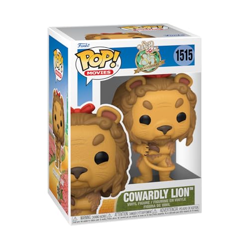 Funko Pop! Movies: The Wizard Of Oz - Cowardly Lion - Probabilità Di 1/6 Per La Variante Chase - Pelosino - Figura In Vinile Da Collezione - Idea Rega