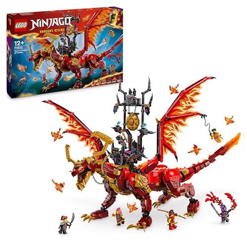 Lego Ninjago Drago-Sorgente Del Movimento, Figura Giocattolo Snodabili Da Costruire, Giochi D'Avventura Per Bambini E Bambine Da 12 Anni Con 6 Minifig
