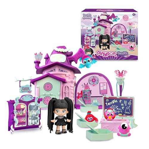 Pinypon - Terrific Academy, Accademia, Set Da Gioco Con Personaggio Insegnante E Accessori, Per Bambine/I Dai 4 Anni,Famosa Pny54000
