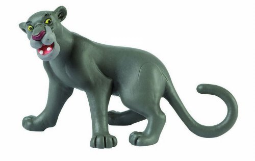Bullyland 12377-Figura Di Gioco, Walt Disney Jungle Book, Baghira, Alta Circa 5,5 Cm, Figura Dipinta A Mano, Senza Pvc, Per Far Giocare I Bambini Con 