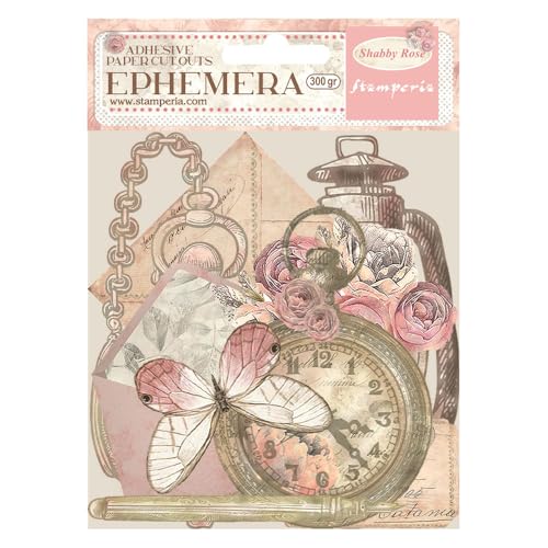 Stamperia - Ephemera Per Scrapbooking, Albums, Card Making, Bullet Journalling And More Adhesive Paper, Easy To Apply, Perfect For Hobbies, Crafts, Gi