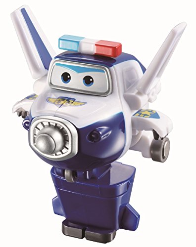 Super Wings Trasformando Le Figure Giocattolo Polizia Paul, Convertibile Da Aereo A Robot, Giocattoli Per 3 4 5 6 7 8 Anni Boy&Girl, Regali Per Hallow