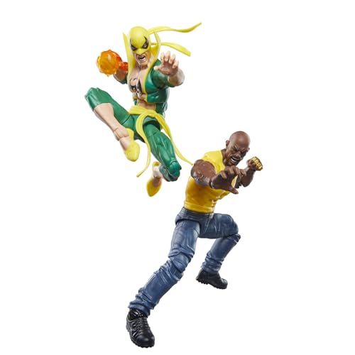 Hasbro Marvel Legends Series, Iron Fist E Luke Cage, 85° Anniversario Marvel, Action Figure Collezionabili Per Adulti Da 15 Cm Ispirate Ai Fumetti
