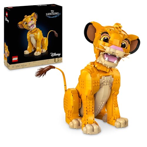 Lego ǀ Disney Giovane Simba, Re Leone, Modellino Da Costruire Per Adulti Con Figura Di Animale Mobile, Hobby Creativo Da Collezione, Idea Regalo Per L