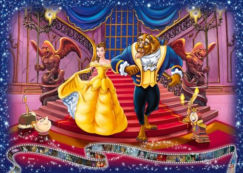 Ravensburger 12000320 - Disney La Bella E La Bestia - Puzzle 1000 Pezzi – Puzzle Adulti E Ragazzi Da 14 Anni, Puzzle Disney, Disney Regalo
