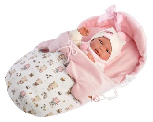 Llorens 1073884 - Bambola Nica Con Occhi Blu, Con Corpo In Vinile, 40 Cm