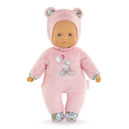 Corolle - Mon Doudou, Pti'Coeur Bear Rose, Bambino, 30 Cm, Da 9 Mesi, 9000100700