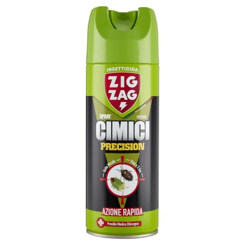 Zig - Zag Precision, Insetticida Spray Inodore, Ideale Contro Le Cimici E I Loro Nidi, Efficacia Fino A 2.5 M, Presidio Medico Chirurgico, 300 Ml, 621